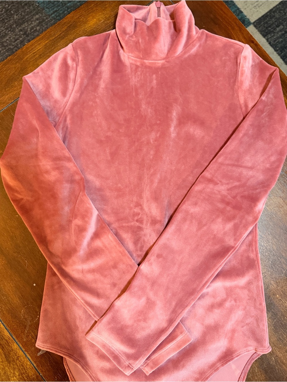 Pink Velvety American Eagle Body Suit Size Small